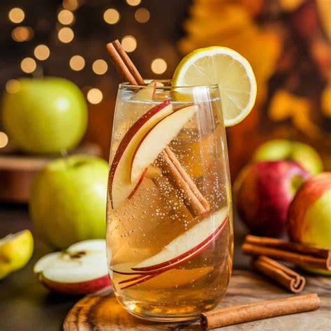Sparkling Apple Cider Mocktail Recipe: Refreshing Autumn Delight - Thirsty Tales