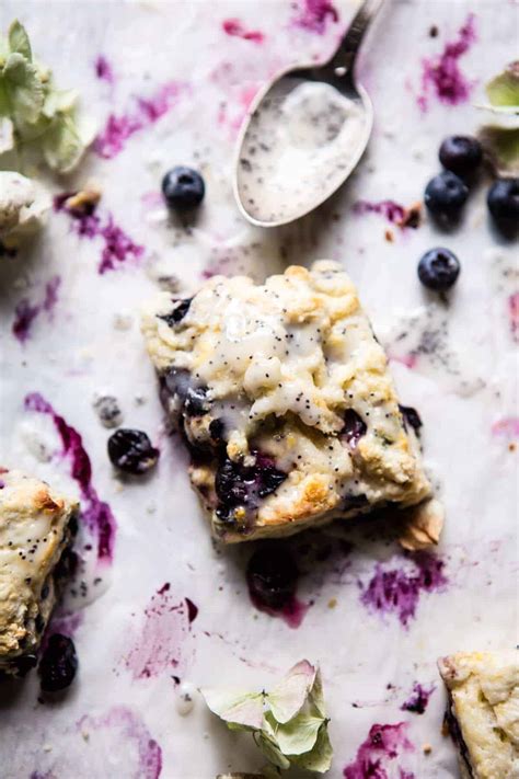 Blueberry Lemon Poppy Seed Scones. - Half Baked Harvest