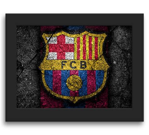 DmcreativityCraft Barcelona FC Memorabilia - Football Poster with 3D ...
