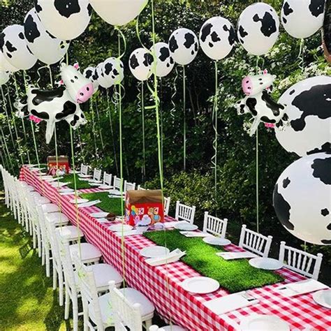 Buy 130 pcs Farm Animal Birthday Party Balloon, Cow Party Balloon Arch ...