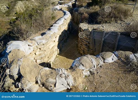 War Trench - Spanish Civil War Trenches Alicante Stock Photography ...