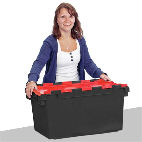 Buy Large Plastic 80 Litre Heavy Duty Storage Boxes (71 x 46 x 36.8cm ...