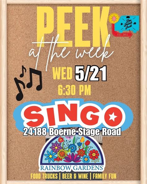 SINGO!, The Point Park, Boerne, 21 May 2025 | AllEvents