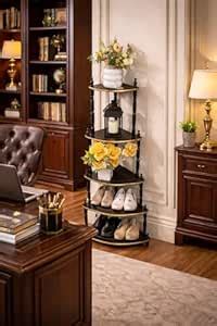 APEROL DESIGN 5 Shelf Wooden Corner Stand for Living Room ...