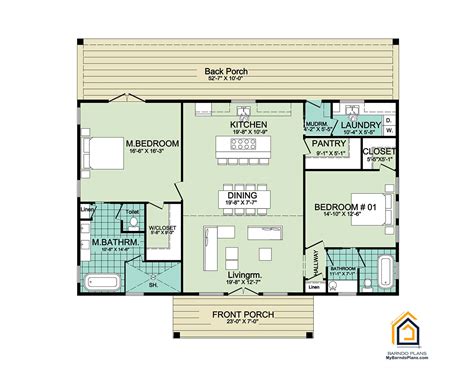 Two Bedroom Barndominium called the Little Dove