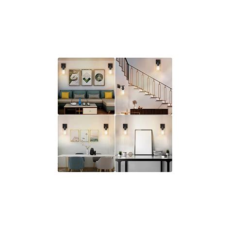 Buy ProChosen Wall Sconce Set of 2, Clear Glass Shade Bathroom Light ...