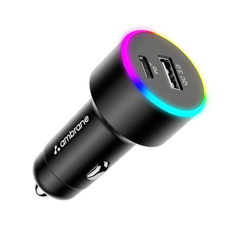 Ambrane 85W Car Charger, Mobile & Laptop Charging (Macbook & Type C ...