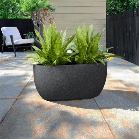 YUCCABE ITALIA FOXB PCTR 24 INCH Ovel Pots for Plants Highly Durable ...