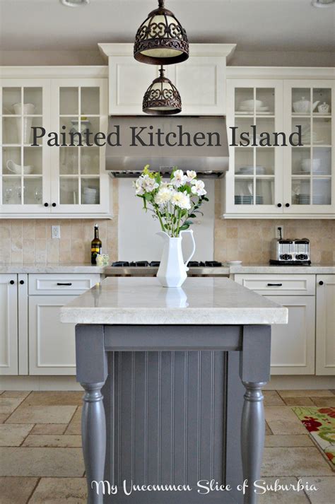 Painted Kitchen Islands How To Paint A Kitchen Island At Home With