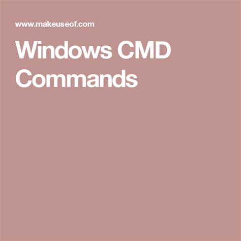 Image result for Basic Windows Cmd Commands