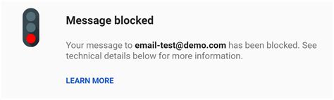 Image result for Email Blovked Error Message