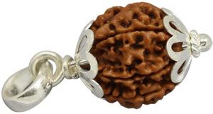 AJ 7 Mukhi Rudraksha Pendent Silk Dori Pendant Price in India - Buy AJ ...