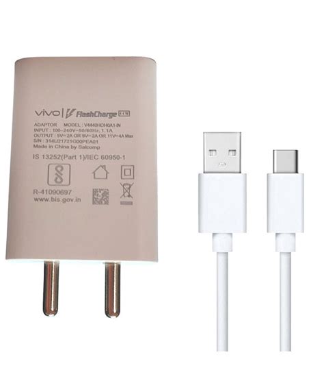 Vivo V25 Pro 44W Super Fast Charging Wall Charger With Type-C Data Cab ...