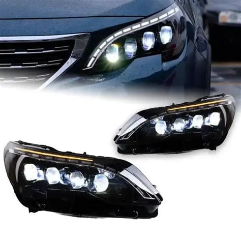 Head lamp light for Peugeot 3008 5008 LED Headlight 2017-2020 ...