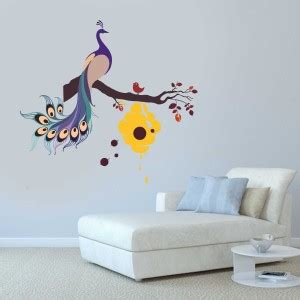 Day Decals 53 cm Peacock on a Branch PVC Sticker Self Adhesive Sticker ...