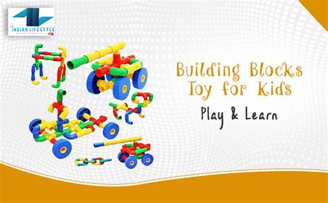 Buy Indian Lifestyle Educational Play and Learn Plastic Building Block ...