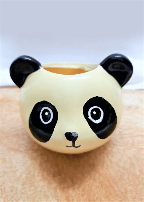 Get Cute Panda Head Planter at ₹ 499 | LBB Shop