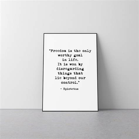 Buy Epictetus Quote Poster Motivational Poster, Stoic Poster, Stoicism ...