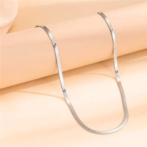 Salve Anti-Tarnish Silver Snake Chain Necklace