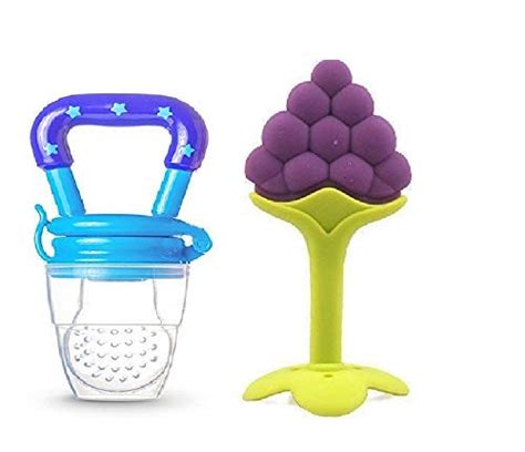Buy First Trend Star Nibbler Fruit Shape Silicone Teether with Baby ...