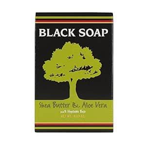 Buy Black Soap Shea Butter & Aloe Vera 4.25 Oz Online at Low Prices in ...