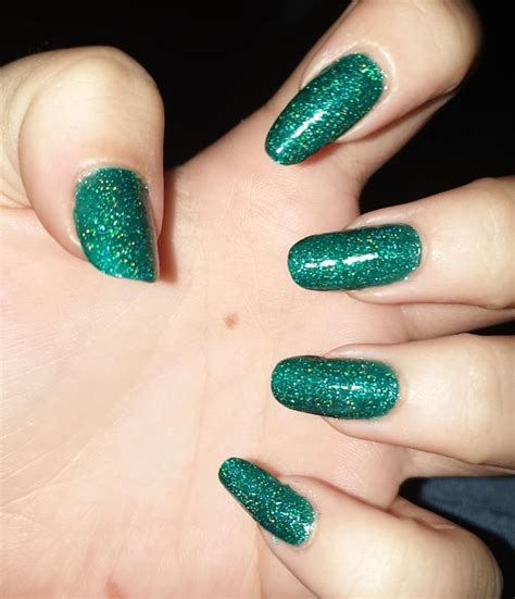 emerald jelly nails