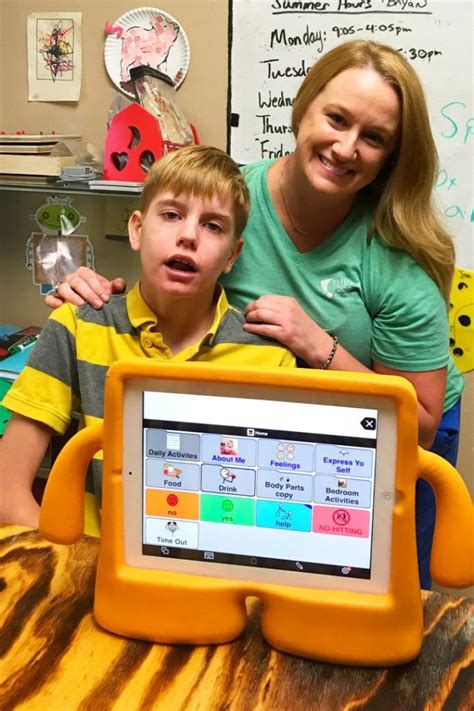 Image result for Child Using Proloquo2Go