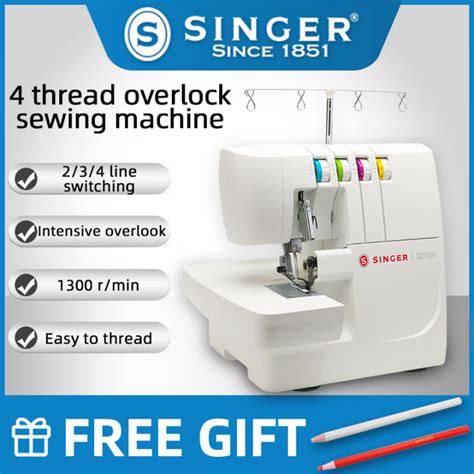 Image result for Singer Overlock Sewing Machine Self Threading