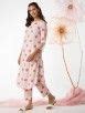 Buy Light Pink Printed Cotton Kurta with Pants- Set of 2 | KAAS36JAN103 ...