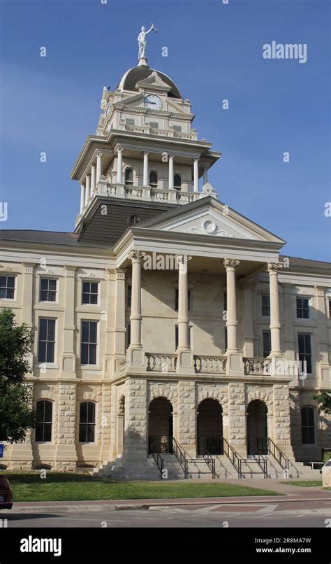 Historic Bell County Courthouse Located in Downtown Belton Texas Stock ...