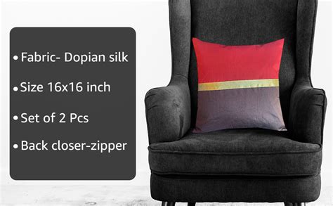 Buy PINK PARROT Dopian silk 180 tc Cushion Covers (16x16-inch, 40x40cm ...