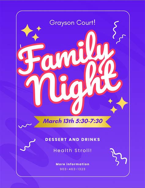 Grayson Court Health Stroll and Family Night, 3001 Crawford Street Road ...