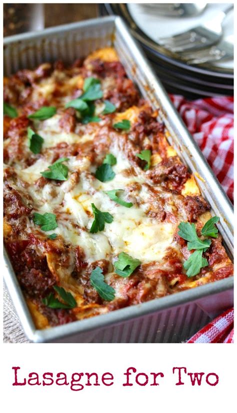 Lasagne for Two {or Three}   Karen's Kitchen Stories