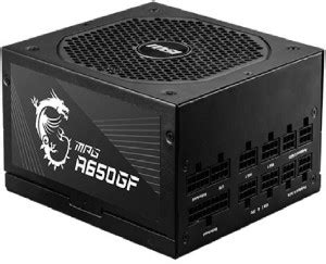 MSI MPG A650GF 650 Watts Gaming PSU with 8 SATA Cables - MSI : Flipkart.com