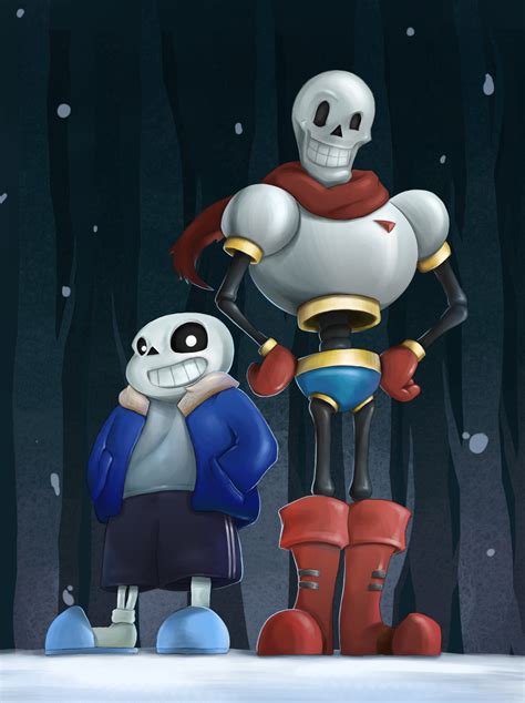 Undertale fanart: Sans and Papyrus by Kurareo on DeviantArt