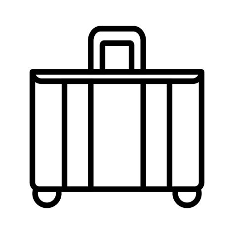 Suitcase Clip Art Black And White