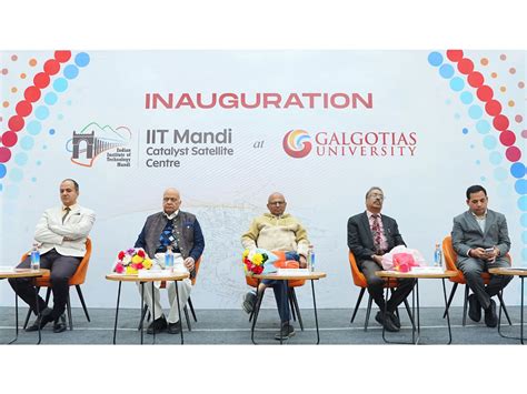 Galgotias University Inaugurates IIT Mandi Catalyst Satellite Centre ...