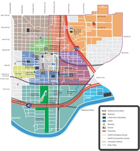 Okc Downtown Map