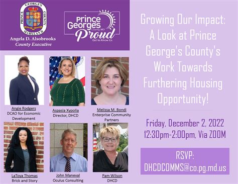 RSVP to Register for Growing Our Impact - Prince George's County's Work ...
