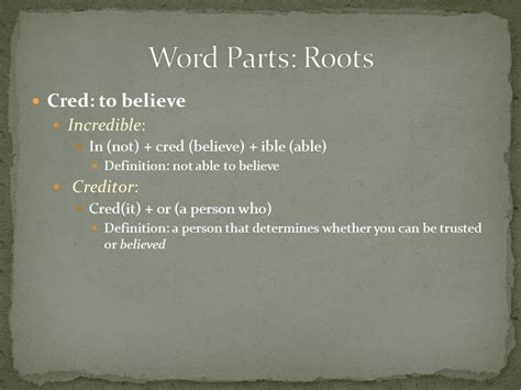 Getting to the root of the "Root" word - ppt video online download