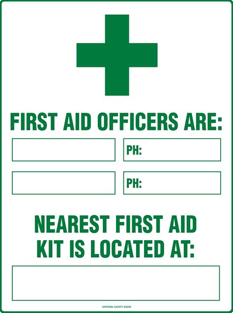 First Aid Signage