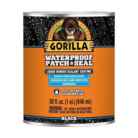 Gorilla Glue Black Waterproof Patch & Seal Liquid 32 oz - Walmart.com