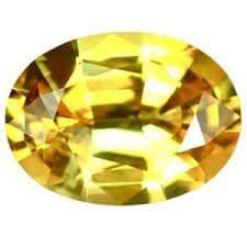 Astro Cart 5.25 Carat Oval Shape Yellow Saffire Stone Ceylon Yellow ...