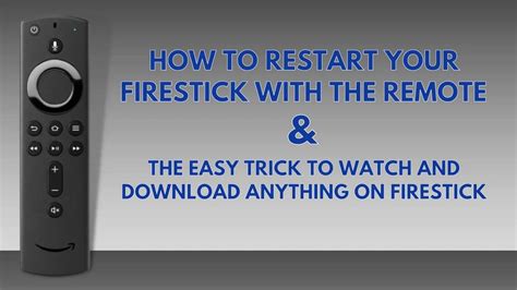 Image result for How to Restart Firestick Using the Remote Control