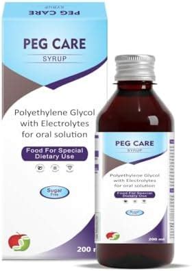 PEG CARE Syrup - Polyethylene Glycol with Electrolytes for Oral ...
