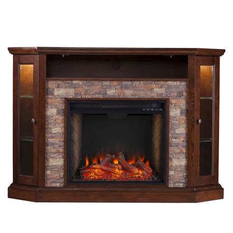 Boston Loft Furnishings 52.25-in W Espresso with Faux Durango Stone Fan ...