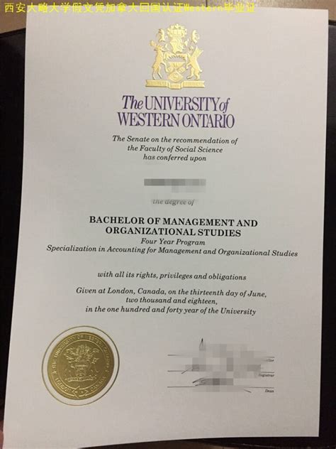 西安大略大学假文凭加拿大回国认证Western毕业证 - 蓝玫留学机构