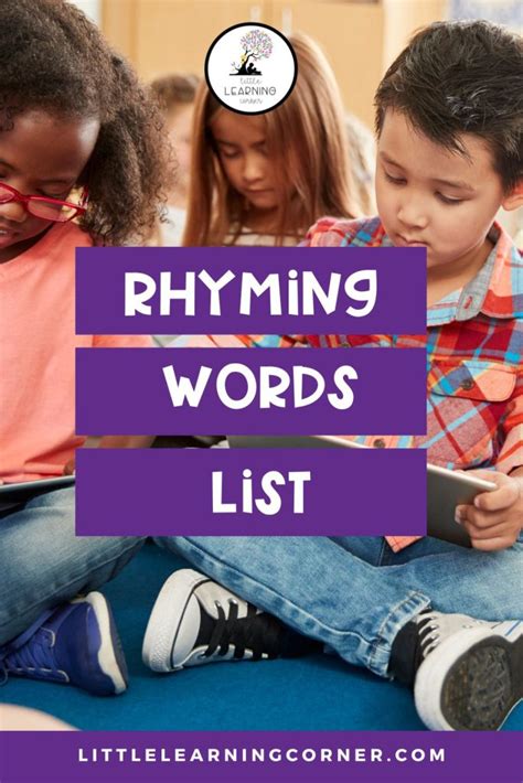 Rhyming Words List For Kids: Fun Learning Guide - SZJNU