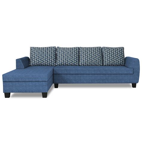 Adorn India Raiden Bricks Premium L Shape 6 Seater Sofa Set with Cente