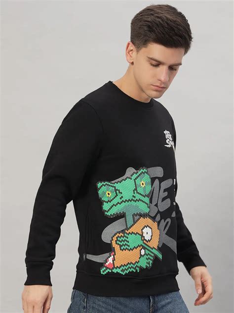 Printed Round Neck Sweatshirt [T-3843]